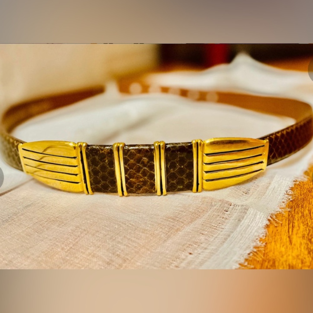 Vintage Authentic Snakeskin Belt